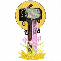 Mailbox Embroidery Design 7